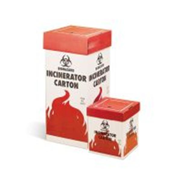 Carton Biohazard Corrugated Cardboard For Incinerator 6/Pk